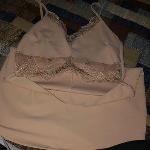 Used once size large pink dress